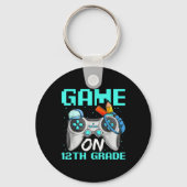 Game On Twelfth Grade Shirts, Funny Gamer Boy Back Sleutelhanger (Voorkant)