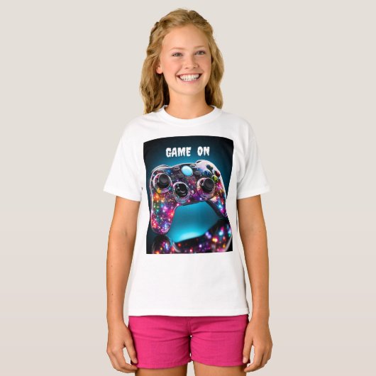 Game On Vibrant T-shirt (Voorkant volledig)