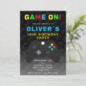 Game On Video Game Controller Gaming Birthday Kaart (Staand voorkant)