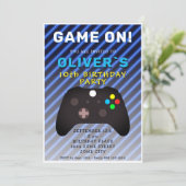 Game On Video Game Controller Gaming Birthday Kaart (Staand voorkant)