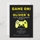 Game On Video Game Controller Gaming Birthday Kaart (Voorkant)