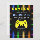 Game On Video Game Controller Gaming Birthday Kaart (Voorkant)