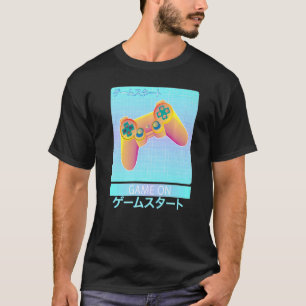 Game On Video Game Controller Retro Vaporwave Japa T-shirt