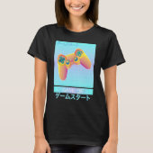 Game On Video Game Controller Retro Vaporwave Japa T-shirt (Voorkant)