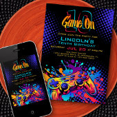 Game On Video Game Controller Verjaardag Kaart