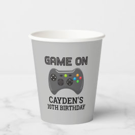 Game On Video Game controller verjaardag papieren  Bekers
