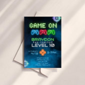 Game On Video Game Uitnodiging