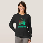 Game On Video Gamer Gaming T-shirt (Voorkant volledig)