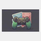 Game On: Video Joypad Sticker Design (Voorkant)