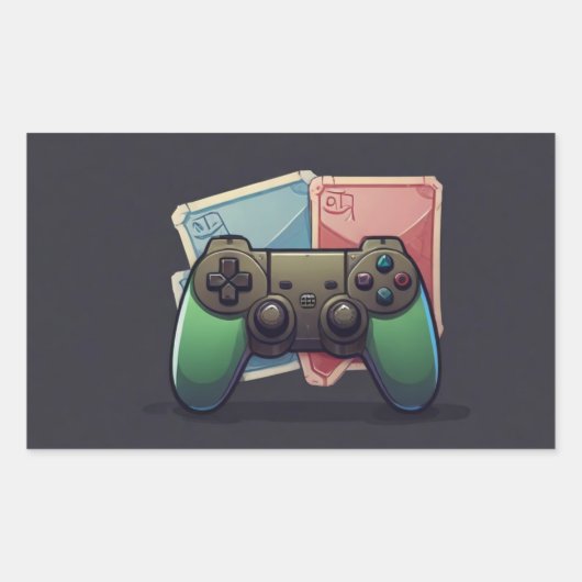 Game On: Video Joypad Sticker Design (Voorkant)