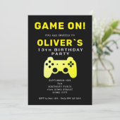 Game On Videogame Controller Gaming Verjaardag Kaart (Staand voorkant)