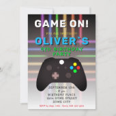 Game On Videogame Controller Gaming Verjaardag Kaart (Voorkant)