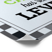 Game On Videospel Verjaardags poster Level Up (Hoek)