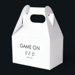 Game on voeg stel naam huwelijksfeest plaats stad  bedankdoosjes<br><div class="desc">ontwerp</div>