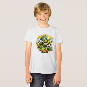 Game On Voetbal Mascotte Splash Tri-Blend Shirt
