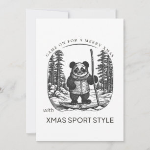 Game On voor een vrolijke Xmas met Xmas Sport Stij Feestdagenkaart