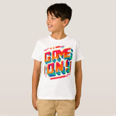 Game on voor kinderen T-shirt (Voorkant volledig)