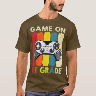 Game op 1e niveau ontgrendelde videogame terug T T-shirt