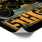 Game op 5e klas Welkom terug naar school Gamer Boy Poster (Hoek)