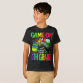 Game op 6e klas Eerste dag Gamer Terug naar school T-shirt (Voorkant volledig)