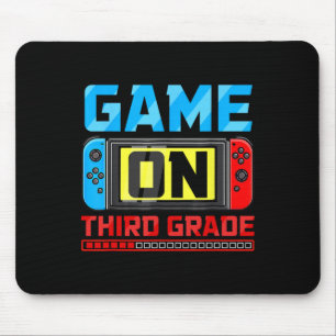 Game op derde klas gamer terug naar school eerste muismat