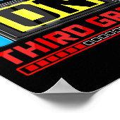 Game op derde klas gamer terug naar school eerste  poster (Hoek)