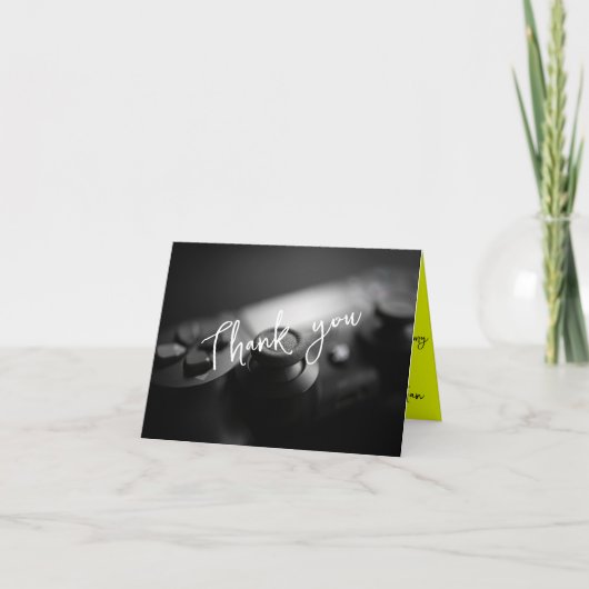 Game op Gamer Level Up Verjaardag Bedankkaart (Voorkant)