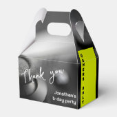 Game op gepersonaliseerde gamer verjaardag niveau bedankdoosjes (Voorkant Zijde)