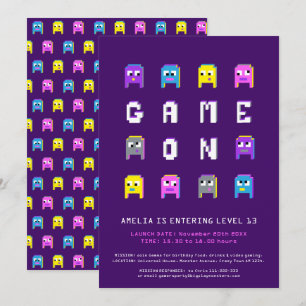 Game op meisjes video gaming 13e verjaardagsfeestj kaart