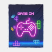 Game op neonvideogamer fleece deken (Voorkant)