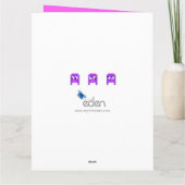 Game op pixel gamer 16e verjaardag dochter kaart (Achterkant)