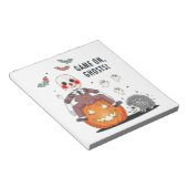 Game op spoken Halloween Notitieblok (Schuin)