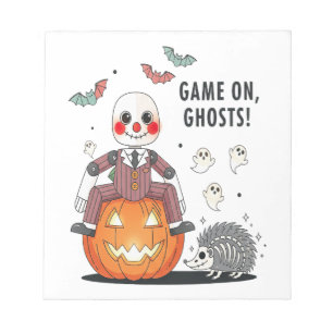 Game op spoken Halloween Notitieblok