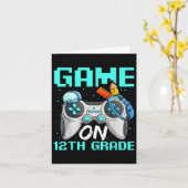 Game op twaalfde rang Shirten, grappige gamer jong Kaart (Gele Bloem)