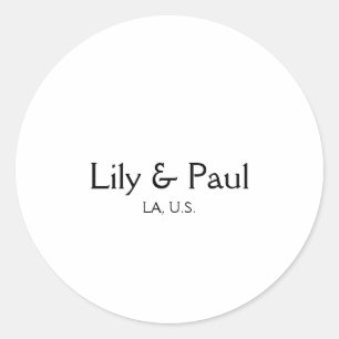 Game op voeg koppel naam huwelijksfeest plaats sta ronde sticker