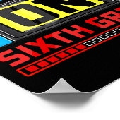 Game op zesde klas gamer terug naar school eerste  poster (Hoek)