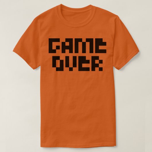 Game over1 t-shirt (Design voorkant)