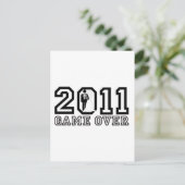 Game over 2011 briefkaart (Staand voorkant)
