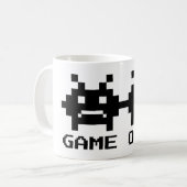 GAME OVER 8 bit pixel art mok voor getrouwd stel (Voorkant links)
