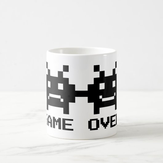 GAME OVER 8 bit pixel art mok voor getrouwd stel (Center)