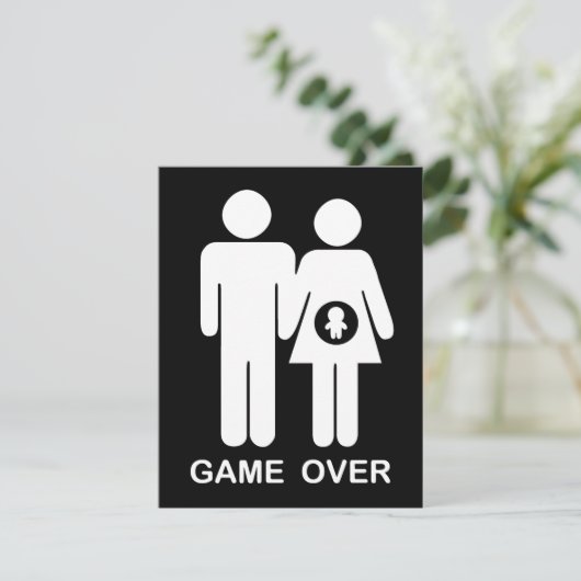 Game Over Aankondiging (Staand voorkant)