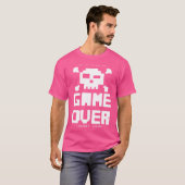 Game Over Art vintage T-shirt (Voorkant volledig)