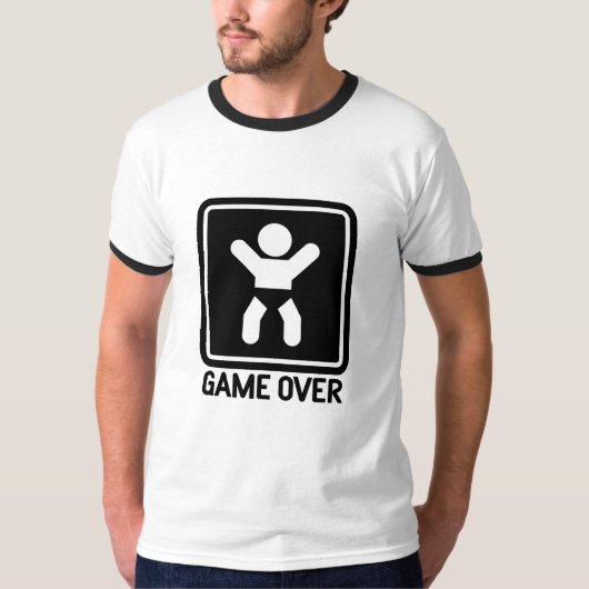 Game over Baby T-shirt (Voorkant)