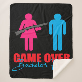 Game Over | Bachelor Party Blanket Sherpa Deken