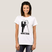 Game Over Bachelorette Party T-shirt (Voorkant volledig)