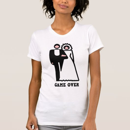 Game Over Bachelorette T-shirt (Voorkant)