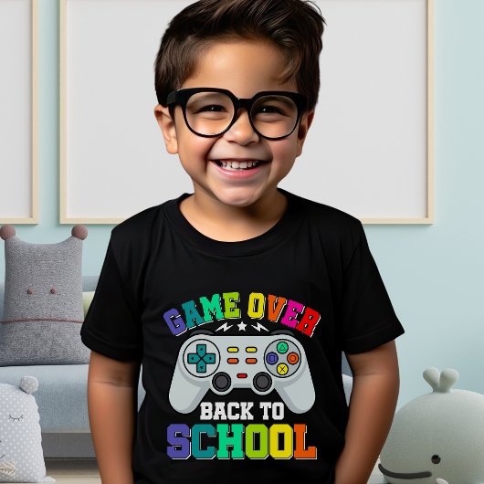 Game Over Back to School – Funny Gamer  T-shirt