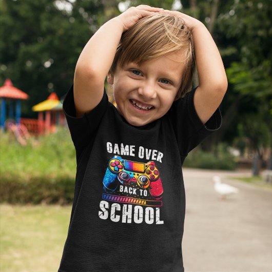 Game Over Back to School Gamer Student Kid T-shirt
