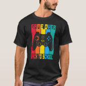 Game Over Back To School Sunset Student Game Contr T-shirt (Voorkant)