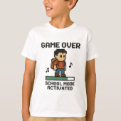 Game Over - Back to School T-shirt (Voorkant)